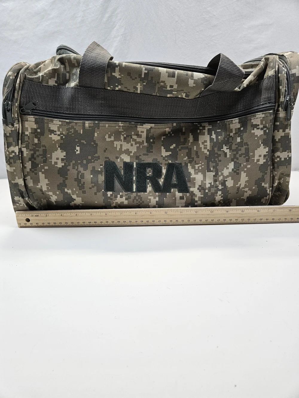 NRA Duffle Bag Gym National Rifle Association Camo Camouflage Tactical Travel